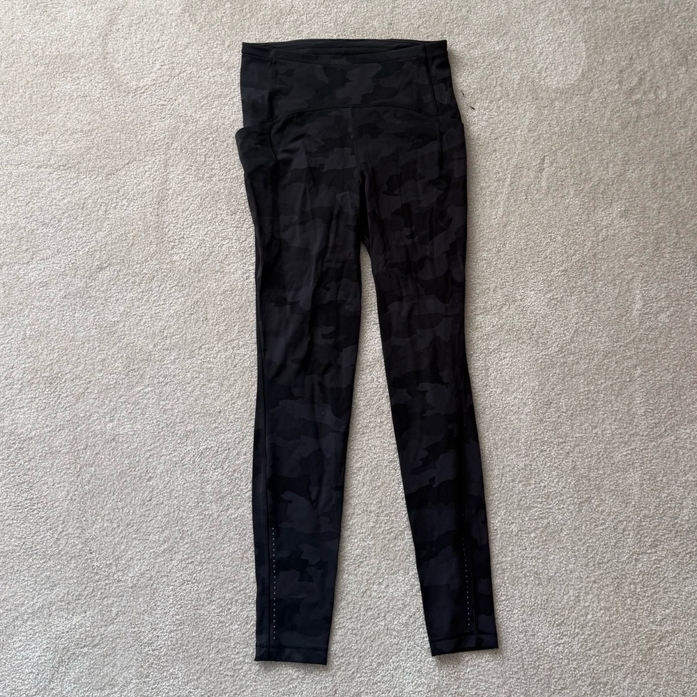 lululemon athletica Black Camo High-Rise Leggings
